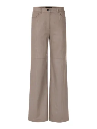 Marc Cain Pants - Weite Hose WARRI im Wide Fit driftwood - Gr. - 42