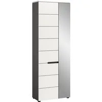 Home affaire Garderobenschrank REHAT, TOPSELLER!, Höhe 190cm, 2 Türen, 6 Fächer, 1 Kleiderstange (1-St., in verschiedenen Farben erhältlich) Garderobe, Flurschrank, Dielenschrank, Kleiderschrank, Garderobenmöbel