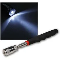 McPower Pick-Up Werkzeug mit Magnet + LED Teleskop 19-80cm Batterie