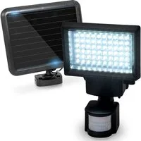 Casativo LED Gartenstrahler LED Solar-Strahler Bewegungsmelder Reichweite 2–12m Sicherheitsleuchte, 60 SMD-LEDs und insgesamt 600 Lumen