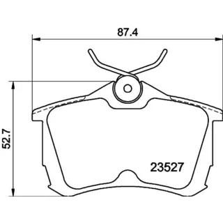 Hella Bremsbel?ge hinten Honda Accord 6 7