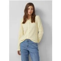 s.Oliver Langarmbluse T-Shirt Jersey-Bluse aus Lochspitze