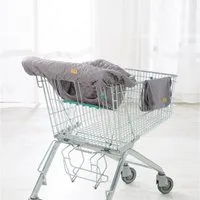 roba® Tragetuch Style, anthrazit, Einkaufswagenschutz inkl. Tragerucksack