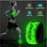 ELANOX LED Blinklicht LED Armband Leuchtband Sport Outdoor Reflektorband Sicherheitslicht