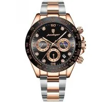 POEDAGAR Quarzuhr Poedagar 629 Luxus Chronograph Uhr mit Glitzerstein-Zifferblatt 629