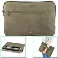 Hama Laptoptasche Notebook-Tasche Schutz-Hülle Cali 13,3" bis 14,2" Oliv (Notebook-Cover), Sleeve Cover Laptop passend für 13" 13,3" 13,5" 14" 14,1" 14,2" Zoll