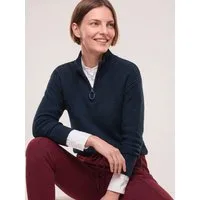 Walbusch Troyer Damen Pullover mit Troyerkragen Troyer-Kragen, modern, wärmend