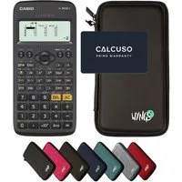 CASIO Taschenrechner fx-82DE X ClassWiz inkl. WYNGS Schutztasche Schwarz
