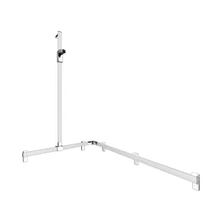 KEUCO AXESS Eck-Duschhandlauf 90° mit Brausestange, Metall, B: 115 H: 130,1 T: 85 cm, 35015170202 35015170202
