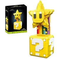 Athlix Klemmbausteine Mario Bausteine Piranha-Pflanze, Flamme, Stern Spielbausteine, 538 Teile, ikonisches Game Design, fördert Kreativität