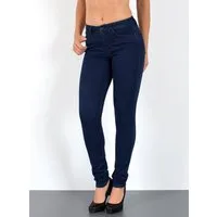 ESRA Skinny-fit-Jeans S400 Damen High Waist Skinny Jeans Stretch Hose hohe Leibhöhe bis Übergröße