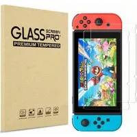 SmartUP Displayschutzglas 2X Schutzglas für Nintendo Switch 1 Panzerglas Display Schutz Full 9H für Nintendo Switch 1