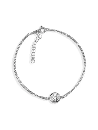 Dkeniz Armband 925/- Sterling Silber Solitär