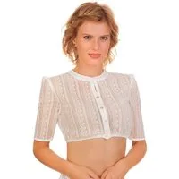 Spieth & Wensky Dirndlbluse Dirndlbluse - HIRSE - creme, schwarz