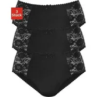 petite fleur by Lascana Hüftslip (3er-Pack) aus elastischer Baumwoll-Qualität
