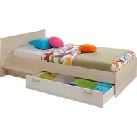 Parisot Jugendbett Charly, Einzelbett, mit Bettschubkasten und Ablagefläche