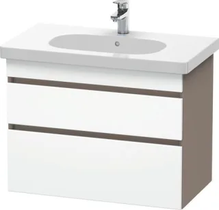 Duravit DuraStyle Waschtischunterbau wandhängend Weiß & Basalt Matt 800x453x610 mm - DS648401843 DS648401843