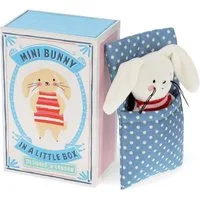 Rex London Kuscheltier Mini Kuscheltier Stofftier mit Schlafsack in Geschenkbox