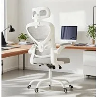 GOTLAND Bürostuhl Ergonomischer Netzkörper Bürostuhl mit 3D-Armlehnen & Lendenstütze (1 St), höhenverstellbarer Schreibtischstuhl für Home Office & Büro, hellgrau