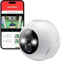 Outdoor Spotlight Cam 2K, Überwachungskamera weiß