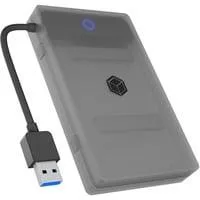 IB-AC603b-U3, Adapter anthrazit/schwarz, Adapter für 1x HDD/SSD mit Kunststoffhülle