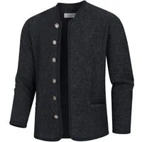 Nübler Trachtenstrickjacke Walkjacke Friedrich in Dunkelblau von Nübler