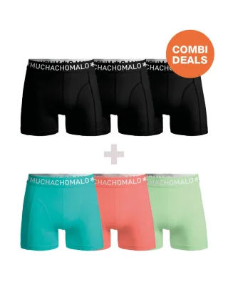 Muchachomalo Herren Boxershorts – 3+3 Stück – Herren Unterhosen