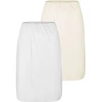 Nina Von C. Unterrock 2er Pack Halbrock Länge 60 cm Elegance (Spar-Set, 2-tlg) -