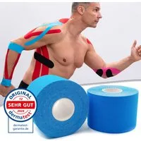 Axion Kinesiologie-Tape Kinesio-Tape - Wasserfestes Tape, verschiedene Farben, je 500 x 5 cm (Set, 2-St) MEDIZINPRODUKT, Sporttape Bandage