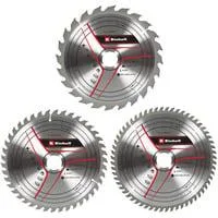 Kreissägeblatt-Satz HM, Ø 250 x 30mm, 2,5mm, 24Z / 42Z / 60Z 3-teilig, für Akku-Tischkreissäge TE-TS 36/210 Li u.a.