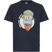 Blend T-Shirt BHKURT FUNNY GRAPHIC S/S TEE mit normaler Länge, ohne Verschluss, aus Baumwolle und Single Jersey