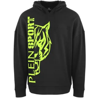 Plein Sport Kapuzenpullover mit seitlichem Logo in Schwarz