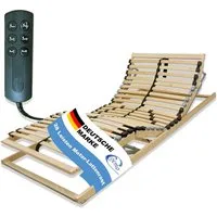 Lattenrost ERGO KF MOTOR, Coemo, Kopfteil motorisch verstellbar, Fußteil motorisch verstellbar, 70 x 200 cm elektrischer Lattenrost stufenlos verstellbar, Not-Aus