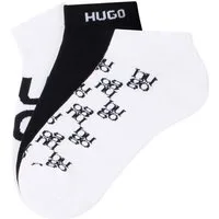 HUGO Sneakersocken (3-Paar) verstärkte Fersen- und Zehenpartie