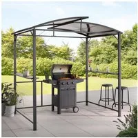 KONIFERA Grillpavillon Roma, Außenmaße BxT: 245x150 cm, Stahlgestell, Polycarbonat-Dachplatten