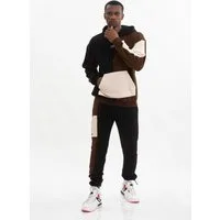 Tom Barron Sportanzug Colorblock Sporty Hoodie Set, mit Label-Applikationen