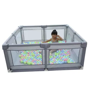Bioby 1.5X1.5M Children's Playground furniture Baby Playpen Bed Barriers Safety Modular Folding Baby Park Baby Crib Ball