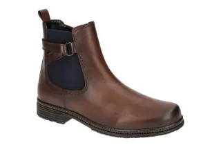 Gabor 74.670 Damen Stiefeletten Braun Sattel Effekt Blue | Best Fitting Absat...
