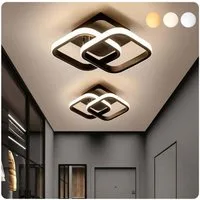 ibettertec Deckenleuchten LED Dimmbar Deckenleuchte 3-Farbige Decken-Lampe, LED fest integriert, Warmweiß, Neutralweiß, Kaltweiß, Wohnzimmer Flur Eingang