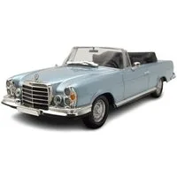 Maxichamps Modellauto Mercedes 280 SE 3.5 Cabrio 1970 blau, Maßstab 1:43