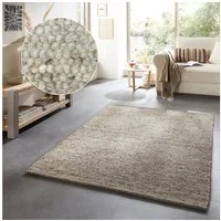 OTTO home Wollteppich Greith, rechteckig, Höhe: 12 mm, Wendeteppich, meliert, reine Wolle, handgewebt, Scandi, Wohnzimmer