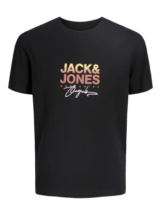 JACK&JONES - JORCANGGU TEE SS CREW NECK FST JNR Black - Gr. - 152