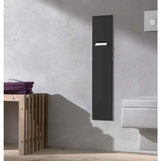 Emco Asis Modul 2.0 WC-Modul 975427550 schwarz, 170x811 mm, Anschlag rechts, Unterputz