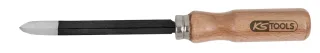 KS Tools Feinmechanik-Dreikant-Vollschaber, 160mm - 150.3257