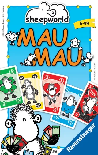 Ravensburger 23303 - Sheepworld: Mau Mau - Mitbringspiel