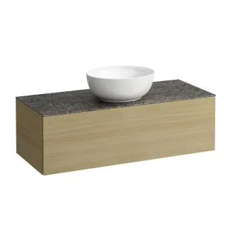 LAUFEN Waschtischunterschrank und Waschtischplatte ALESSI 500x1200x370 H4323150972501