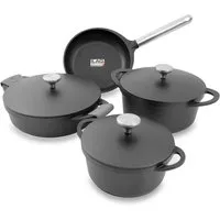 Kopf Topf-Set Atavola, Aluminiumguss (8-tlg), Antihaftbeschichtung, Induktion Kochtopf Set, inkl. Thermogrips