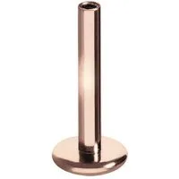 PIERCINGLINE Piercing-Set Titan Labret mit Innengewinde ohne Kugel ABGERUNDETE PLATTE (Labrets, 1-tlg)