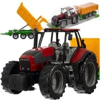 KRUZZEL Spielzeug-Traktor Traktor Ackerschlepper, (Spar-Set, 1-tlg., hochwertig pädagogisch), verfügt über eine Kipping-Funktion