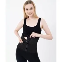 fashionshowcase Corsage Bauchweg Taillengürtel Shapewear mit Stützstäbchen Hakenverschluss (1-tlg) Figurformender Bauchformer Postpartum Gürtel